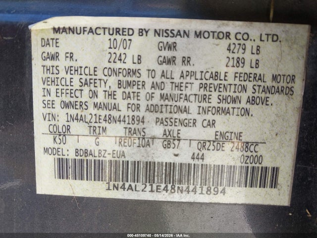 Nissan Altima 2.5 S