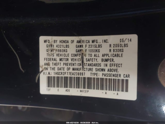 Honda Accord Ex