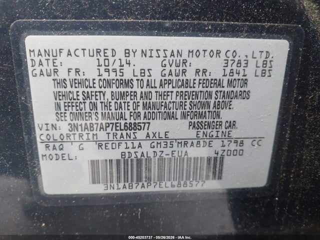 Nissan Sentra Sv