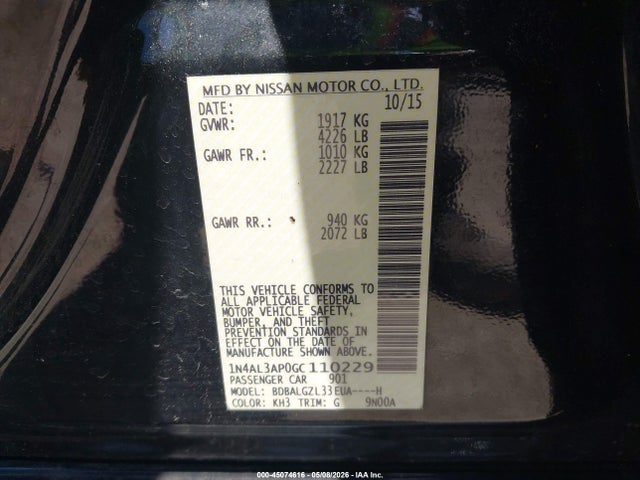 Nissan Altima 2.5 S