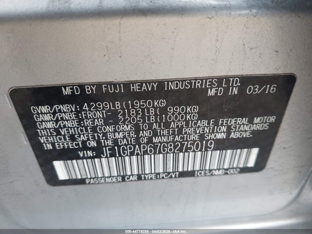 Subaru Impreza 2.0i Sport Premium