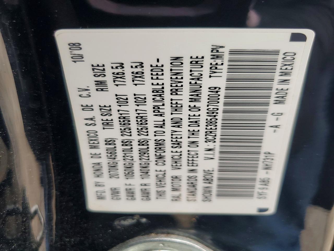 Honda Crv Ex