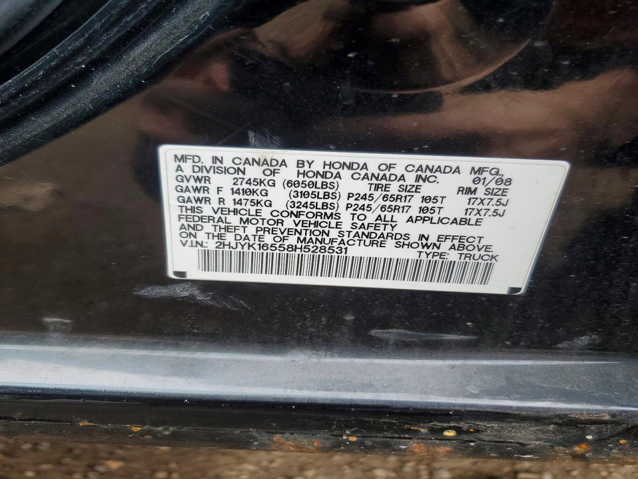 Honda Ridgeline Rtl