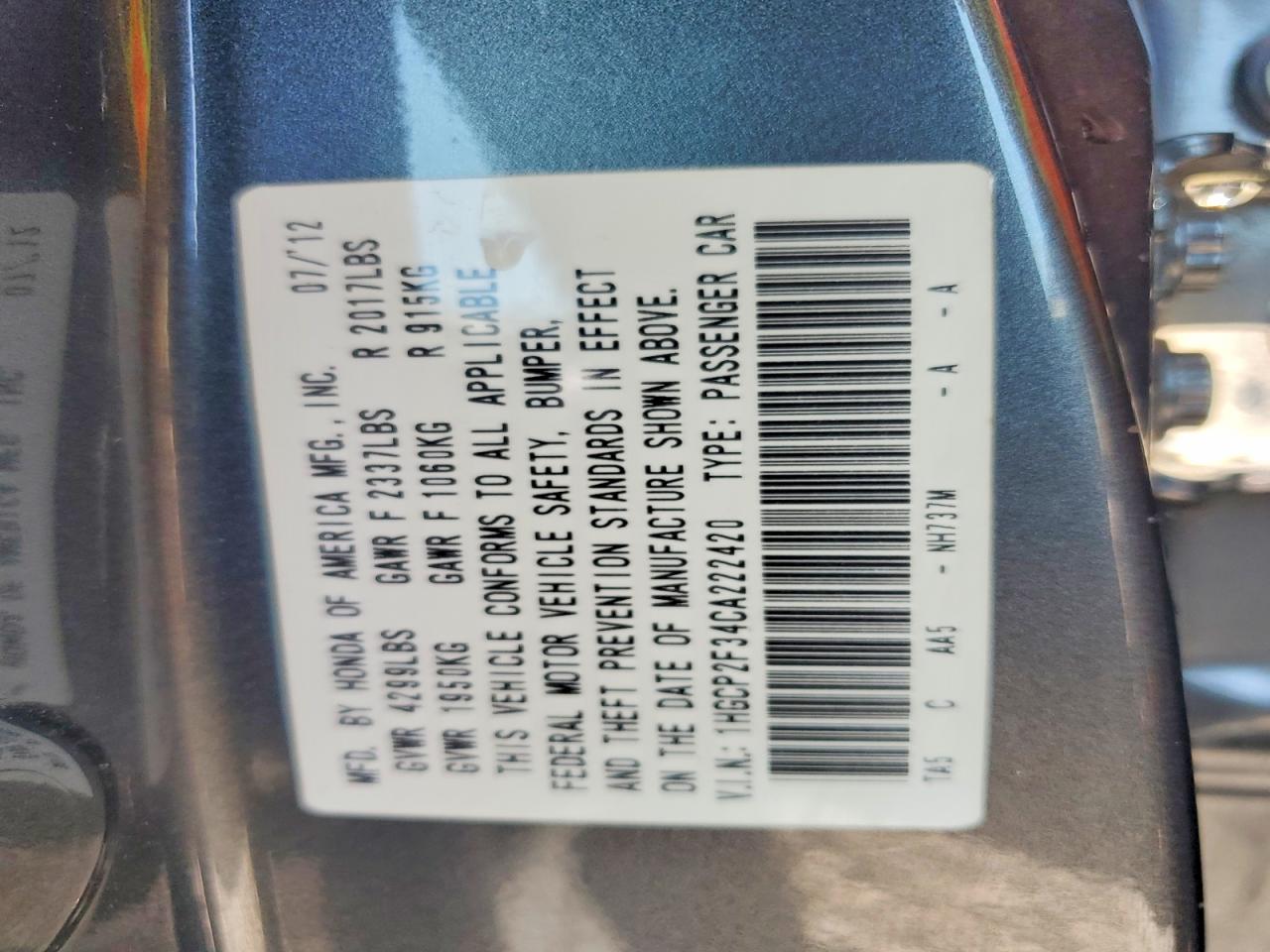 Honda Accord Lx