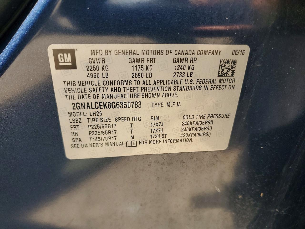 Chevrolet Equinox Lt
