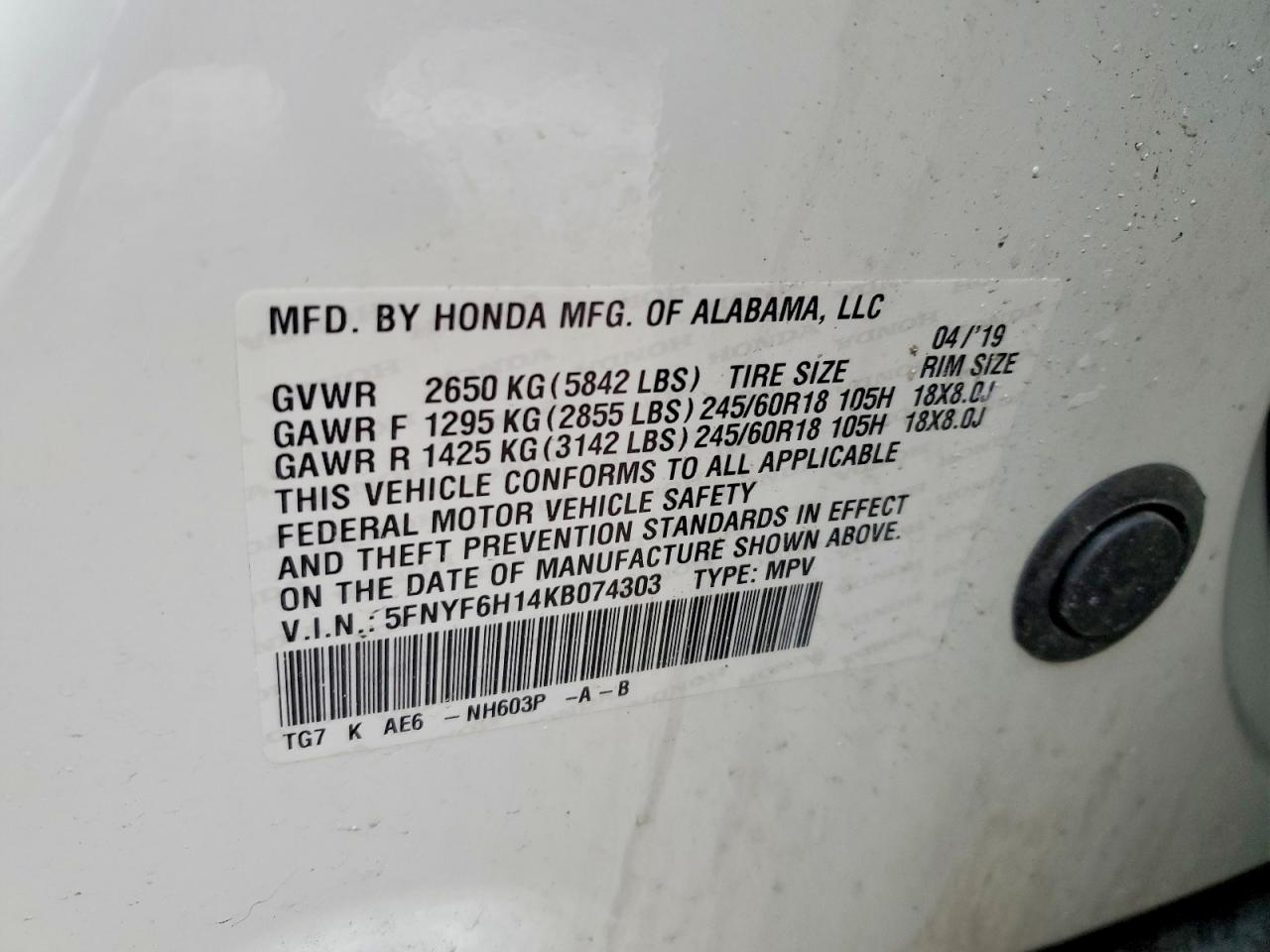 Honda Pilot Lx
