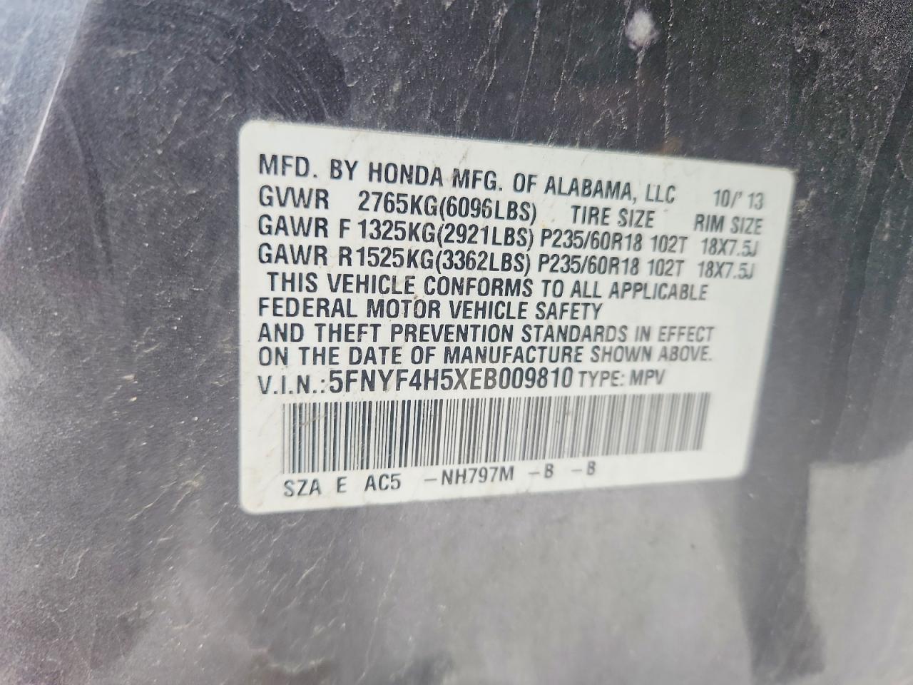Honda Pilot Exl