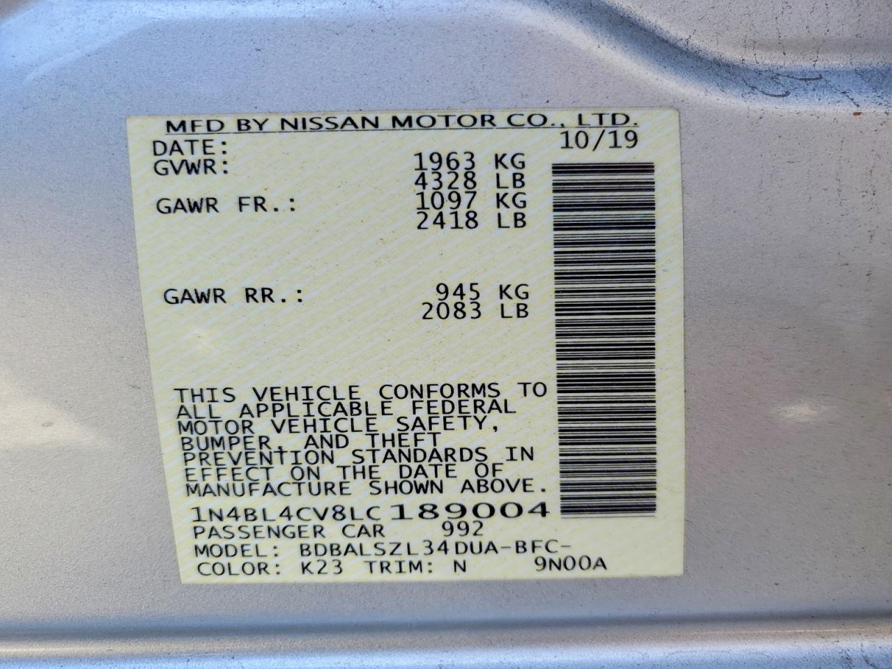 Nissan Altima Sr