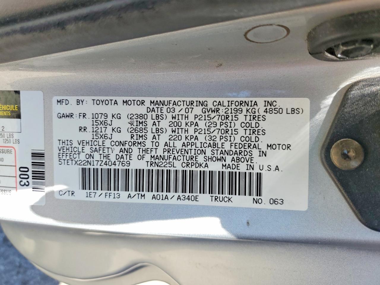 Toyota Tacoma Access Cab
