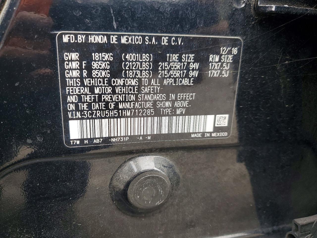 Honda HR-V Ex