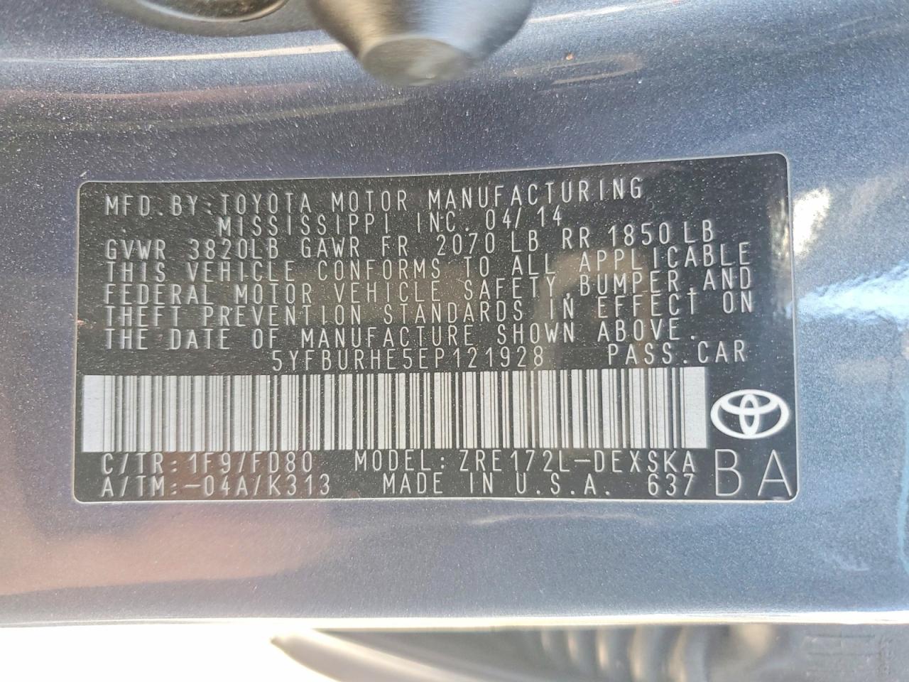 Toyota Corolla S Plus