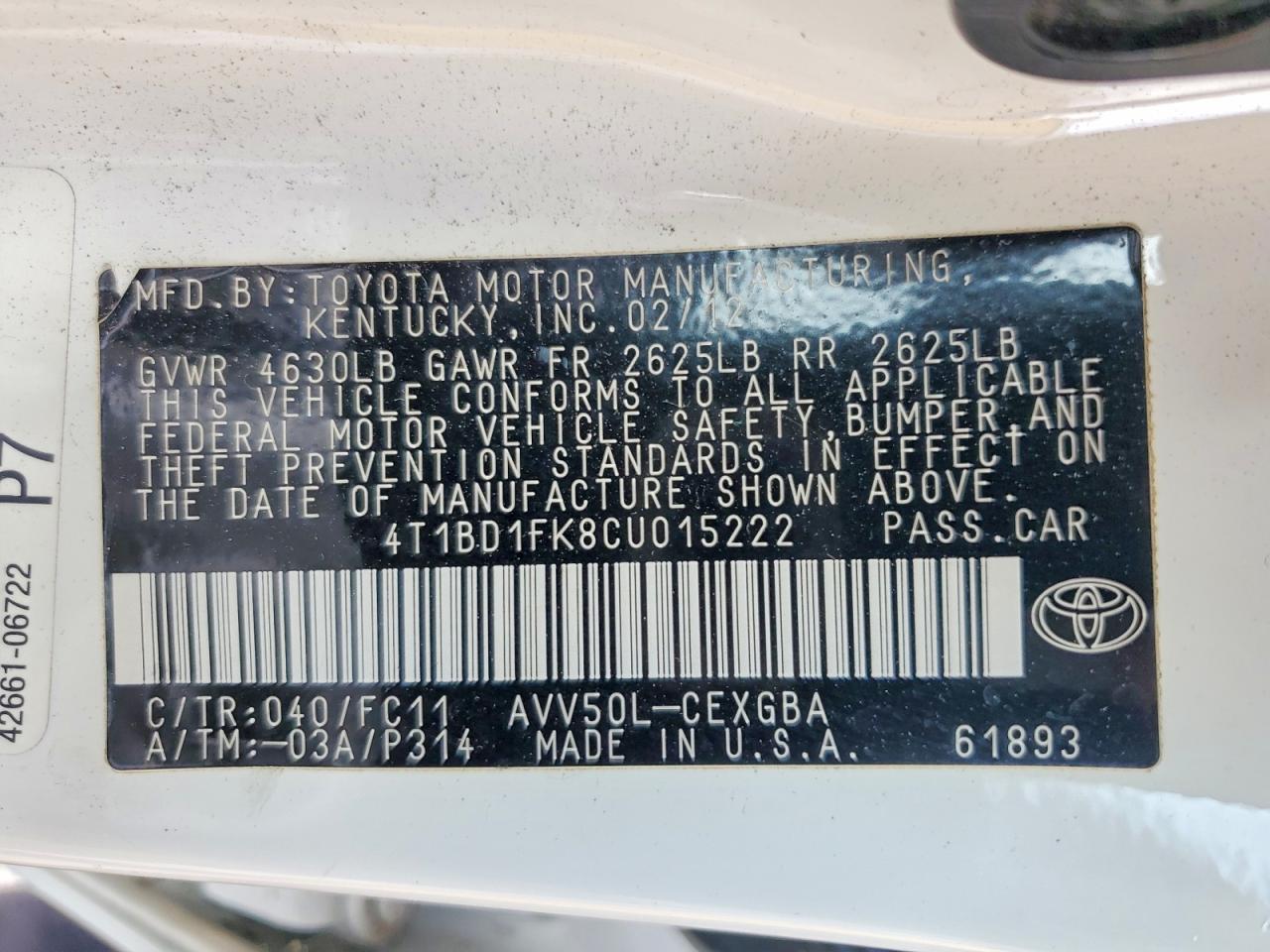 Toyota Camry Xle