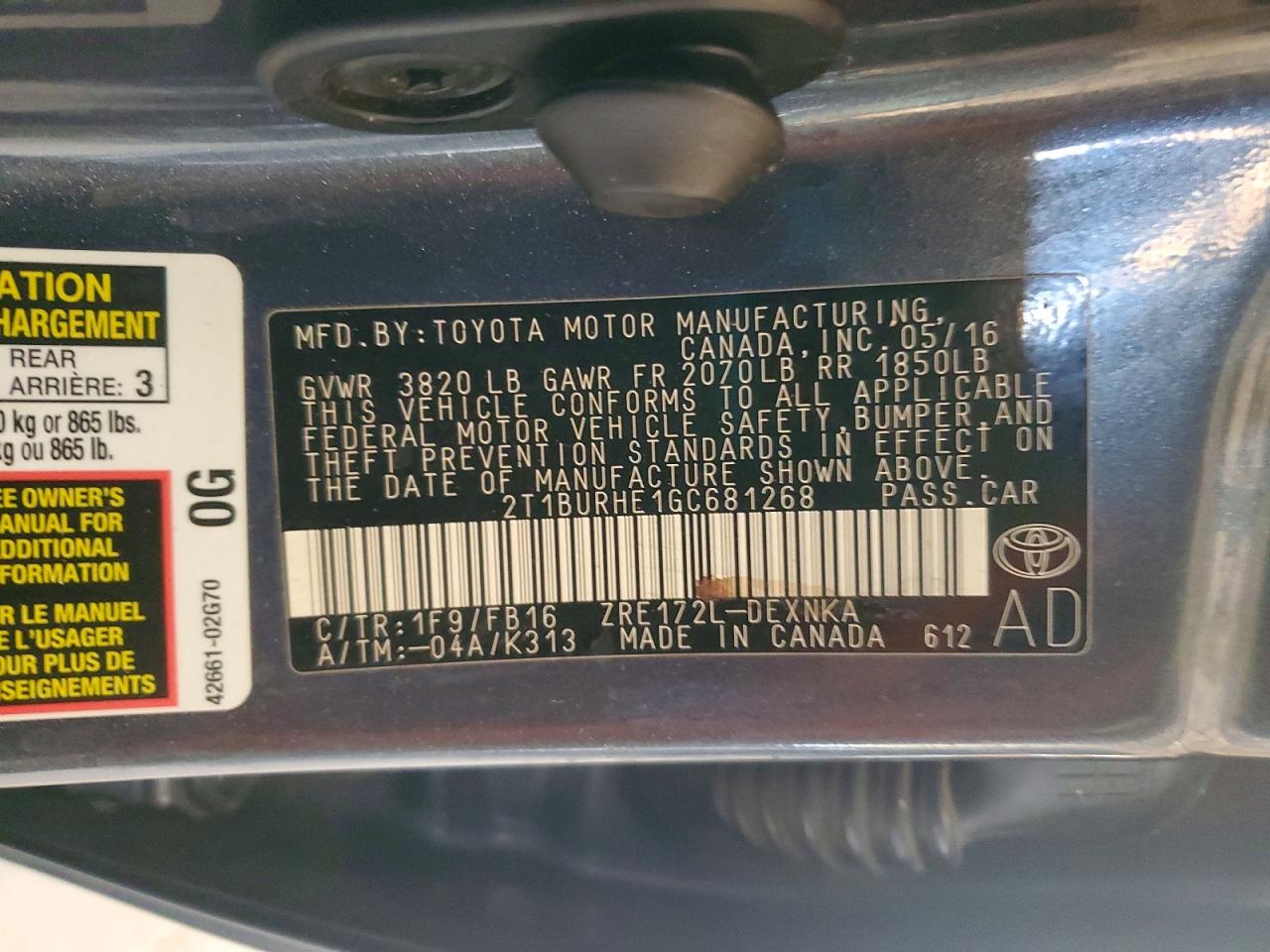 Toyota Corolla L