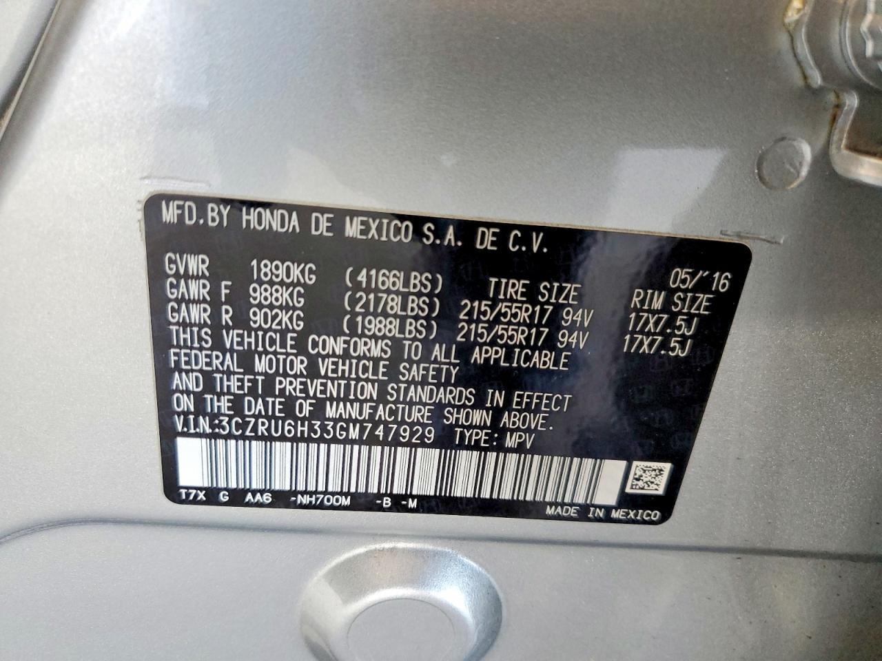 Honda HR-V Lx