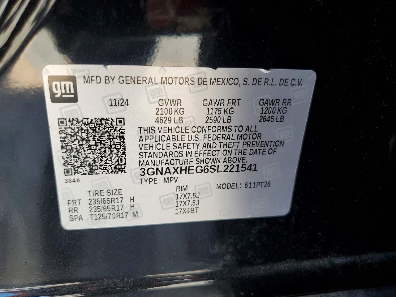 Chevrolet Equinox Lt