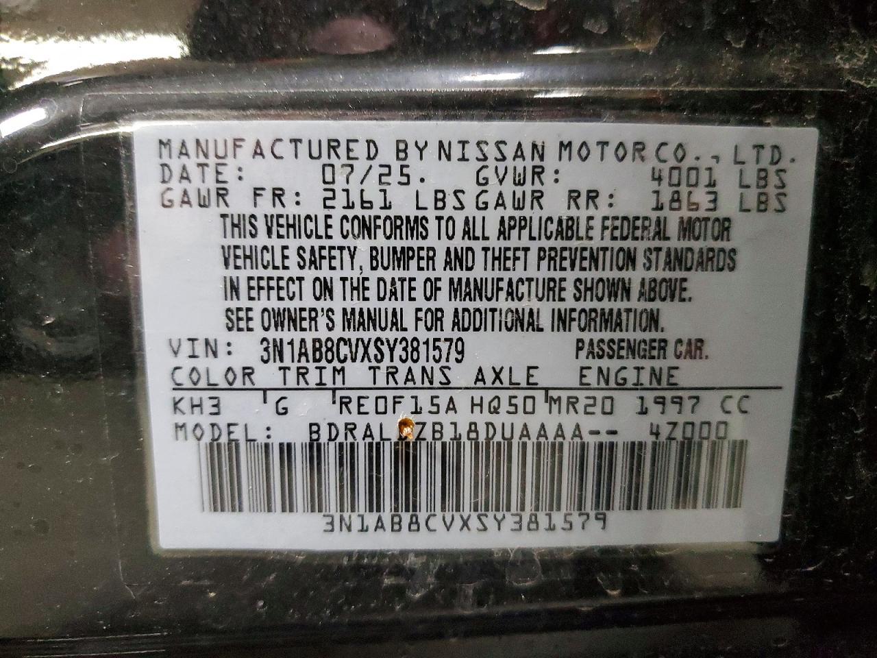 Nissan Sentra Sv