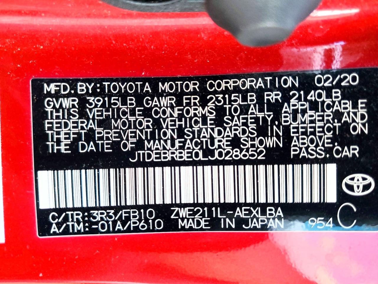 Toyota Corolla Le