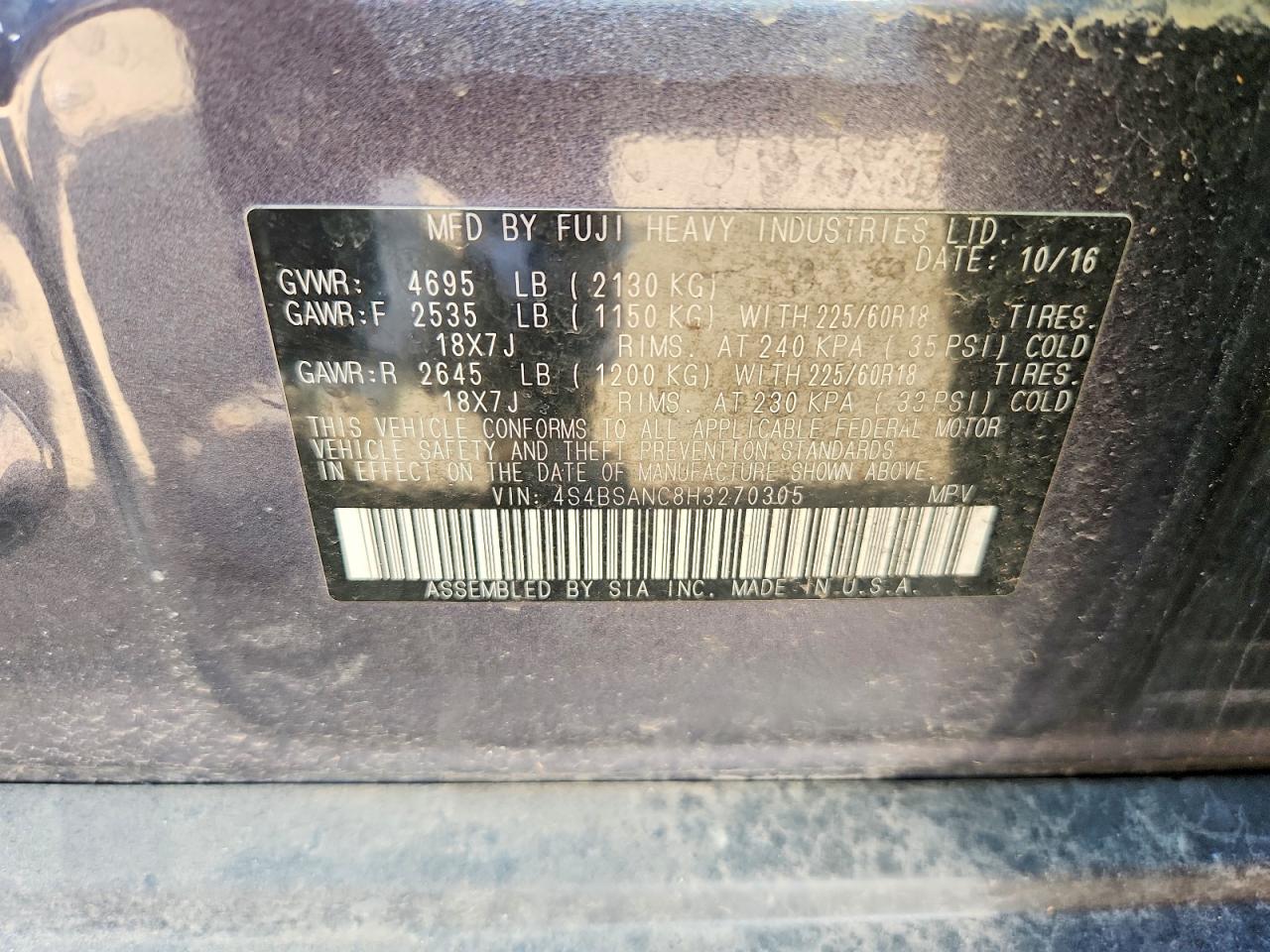 Subaru Outback 2.5i Limited