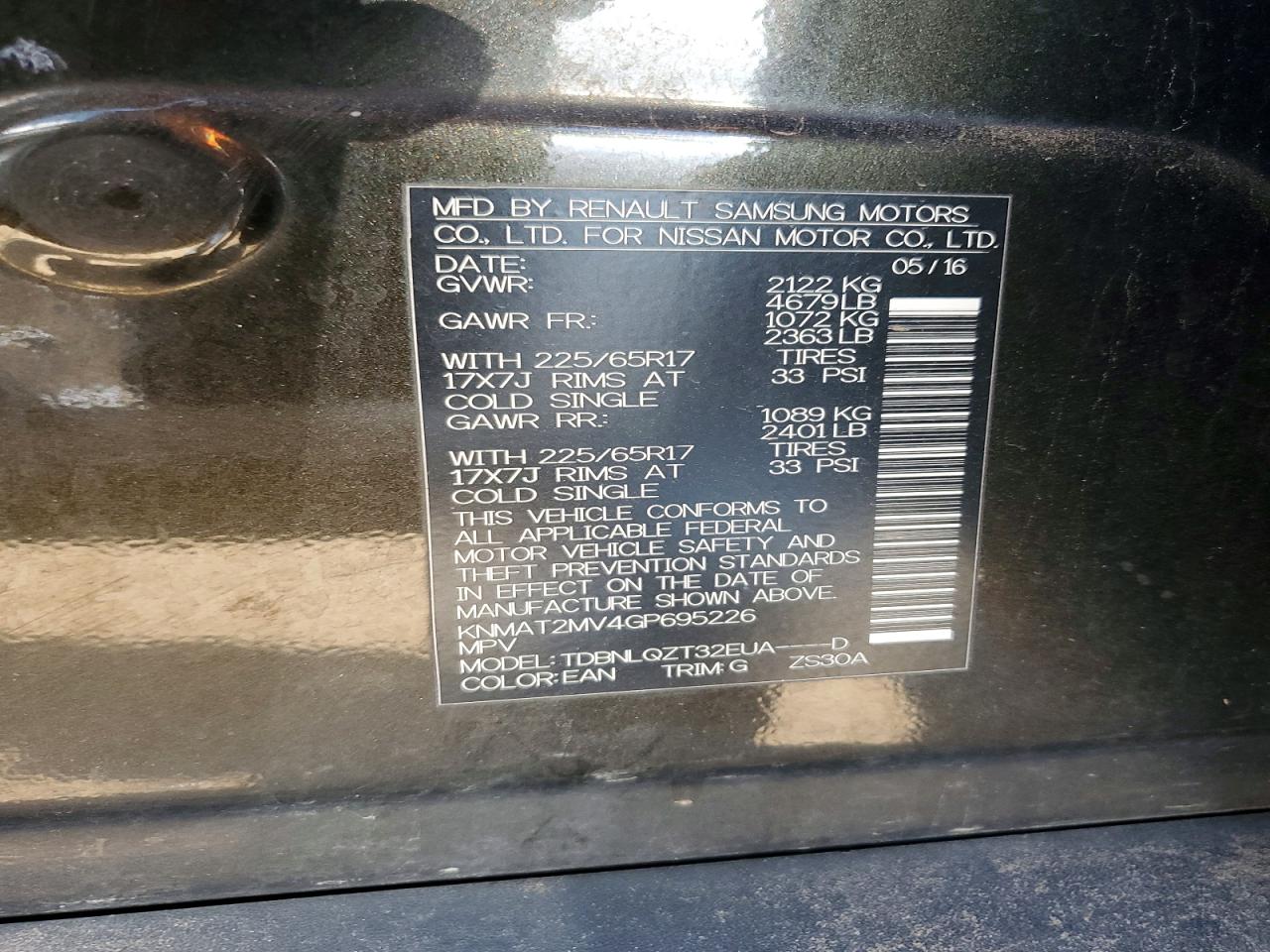 Nissan Rogue Sv