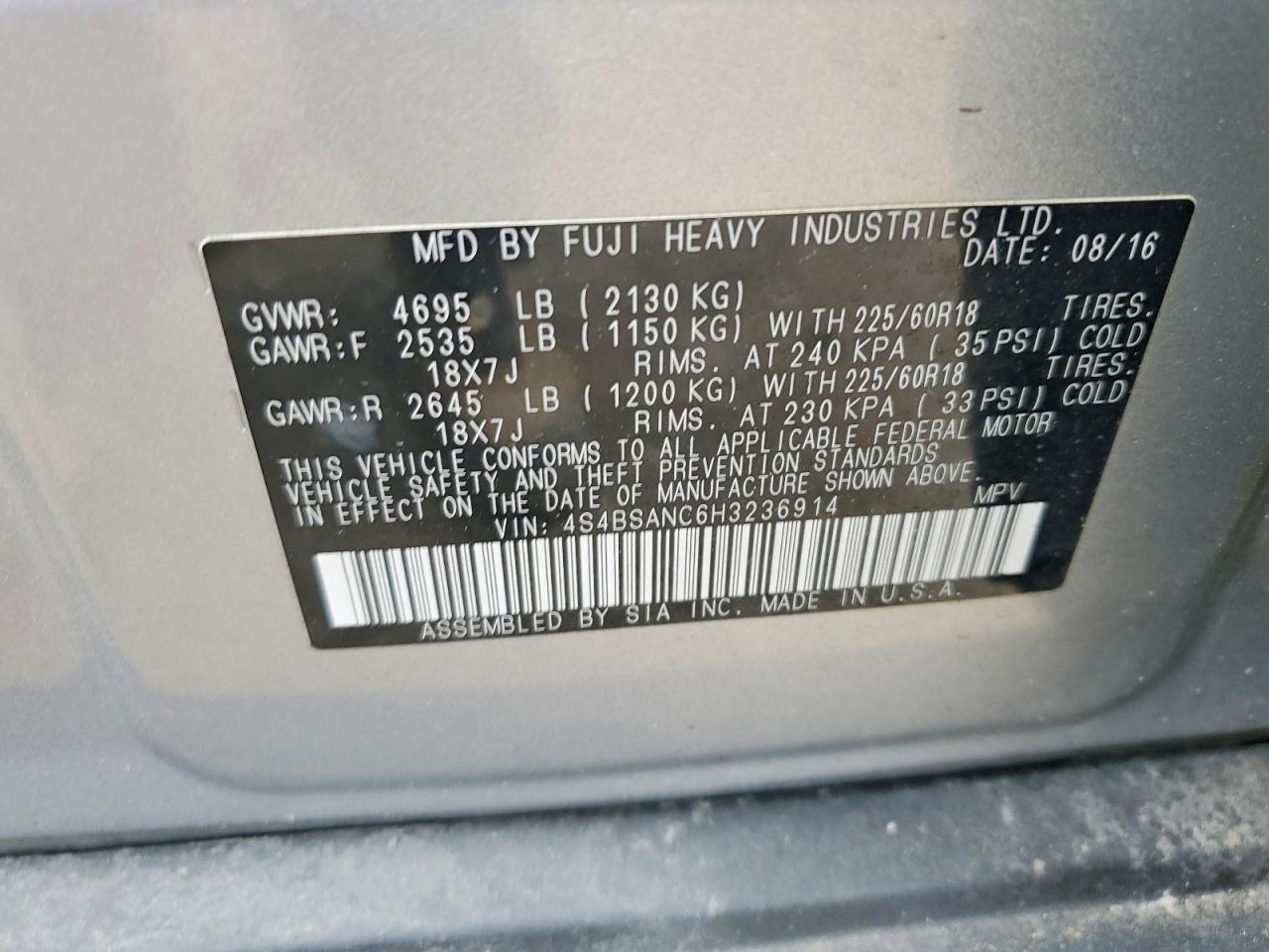 Subaru Outback 2.5i Limited
