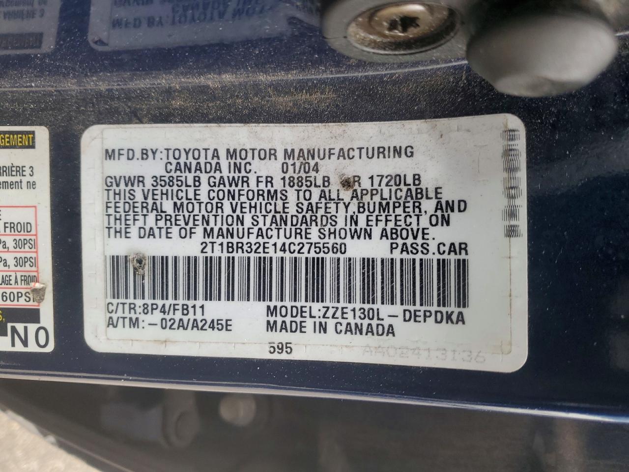 Toyota Corolla Ce