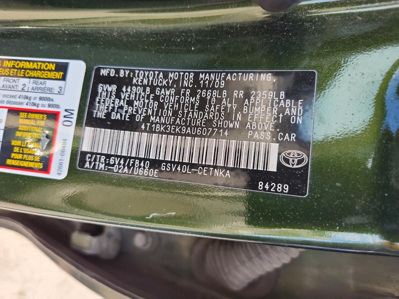 Toyota Camry Le V6