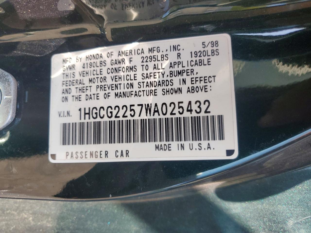Honda Accord Ex
