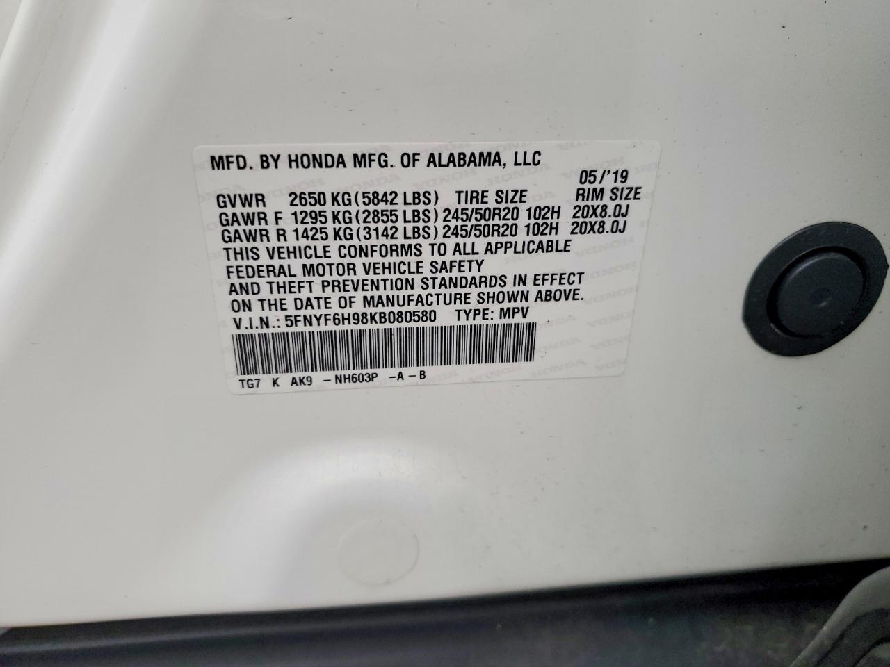 Honda Pilot Touring