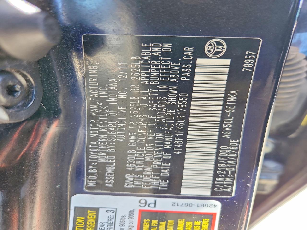 Toyota Camry Le