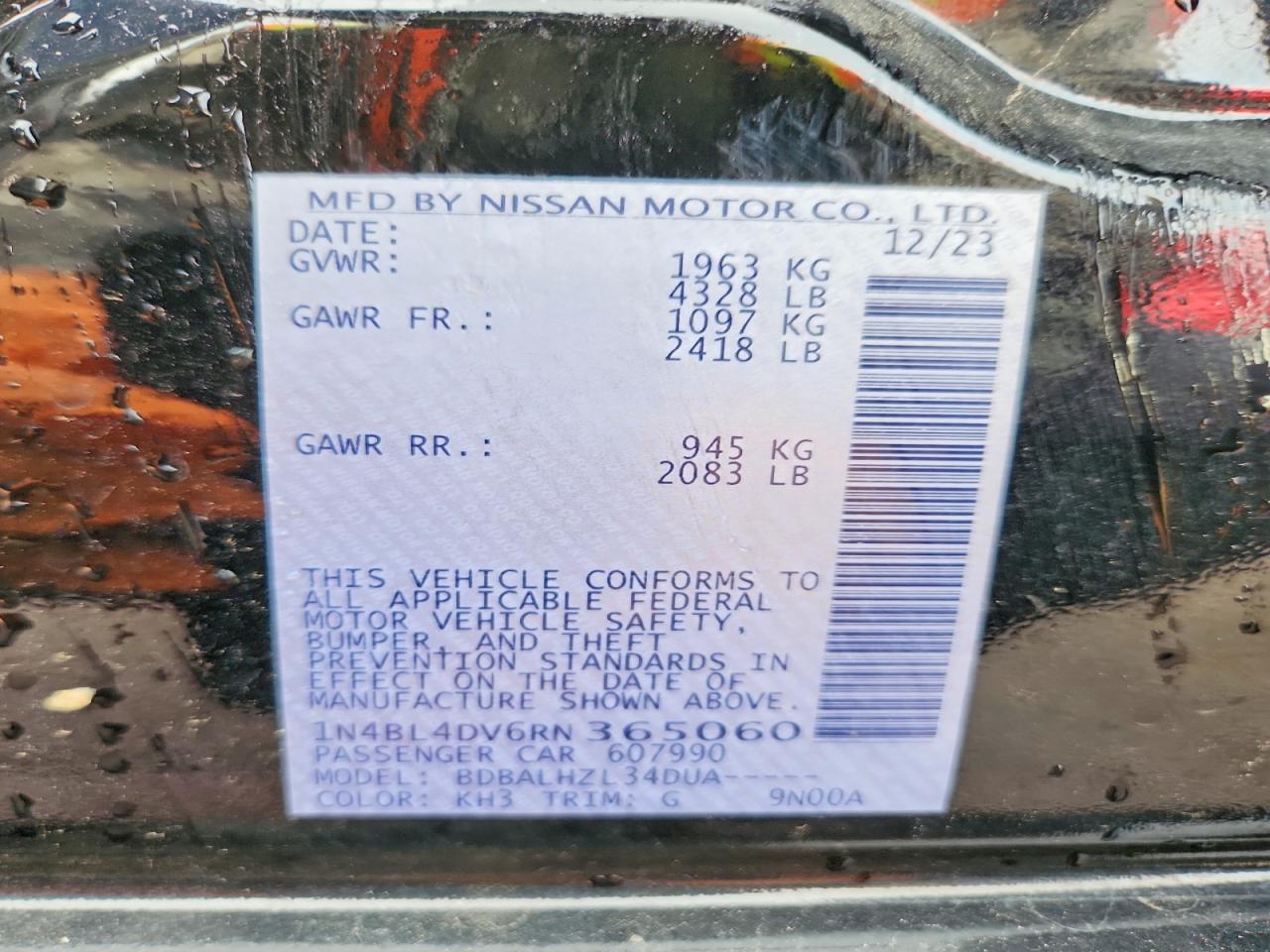Nissan Altima Sv