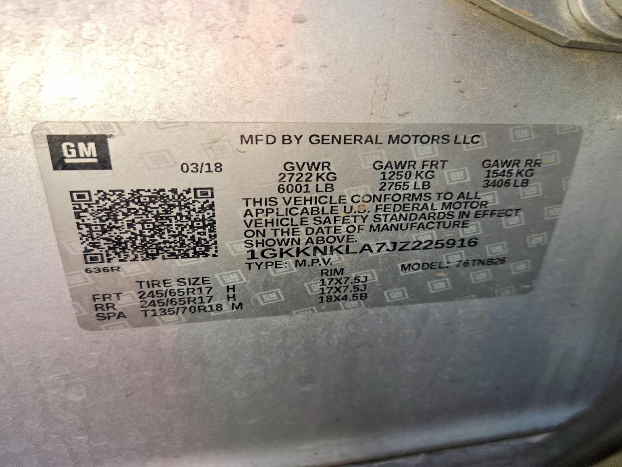 GMC Acadia Sle