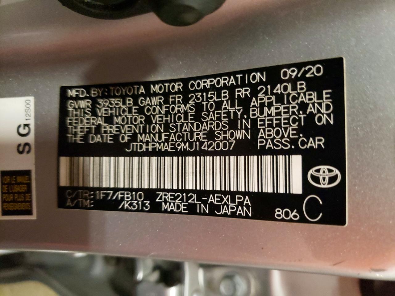 Toyota Corolla Le