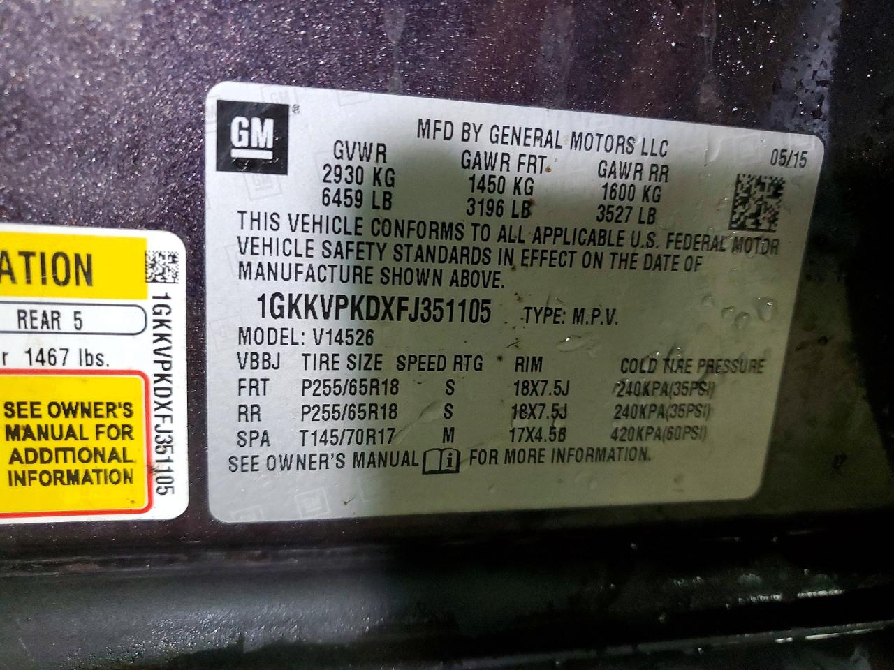 GMC Acadia Sle