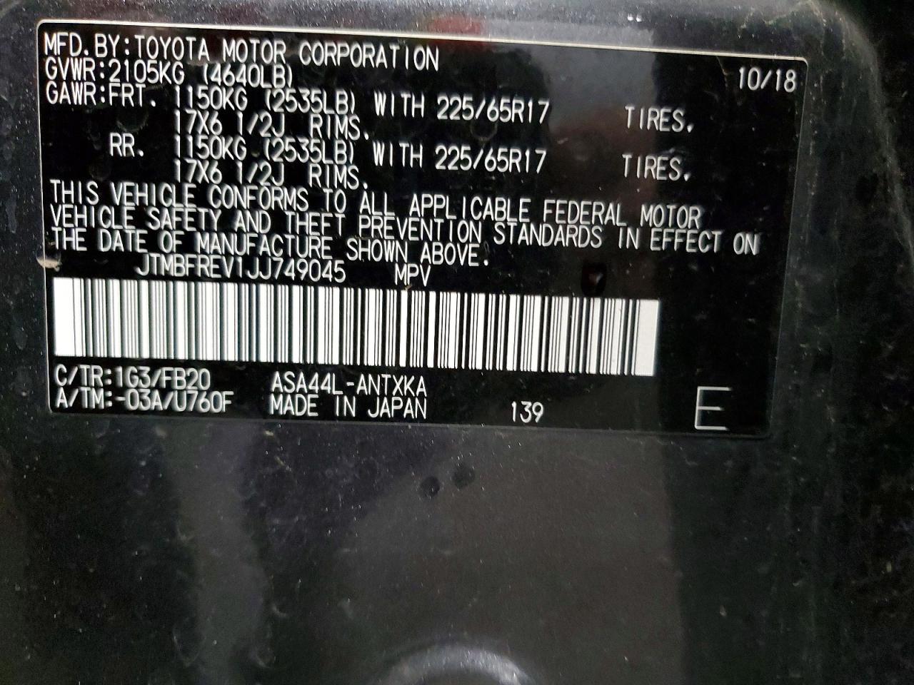 Toyota RAV4 Le