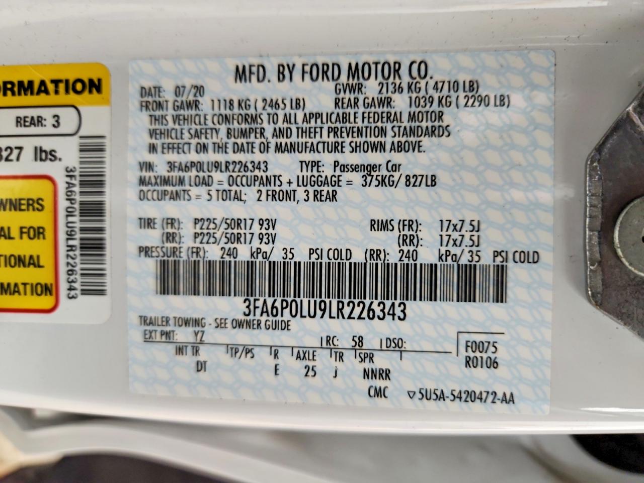 Ford Fusion Se