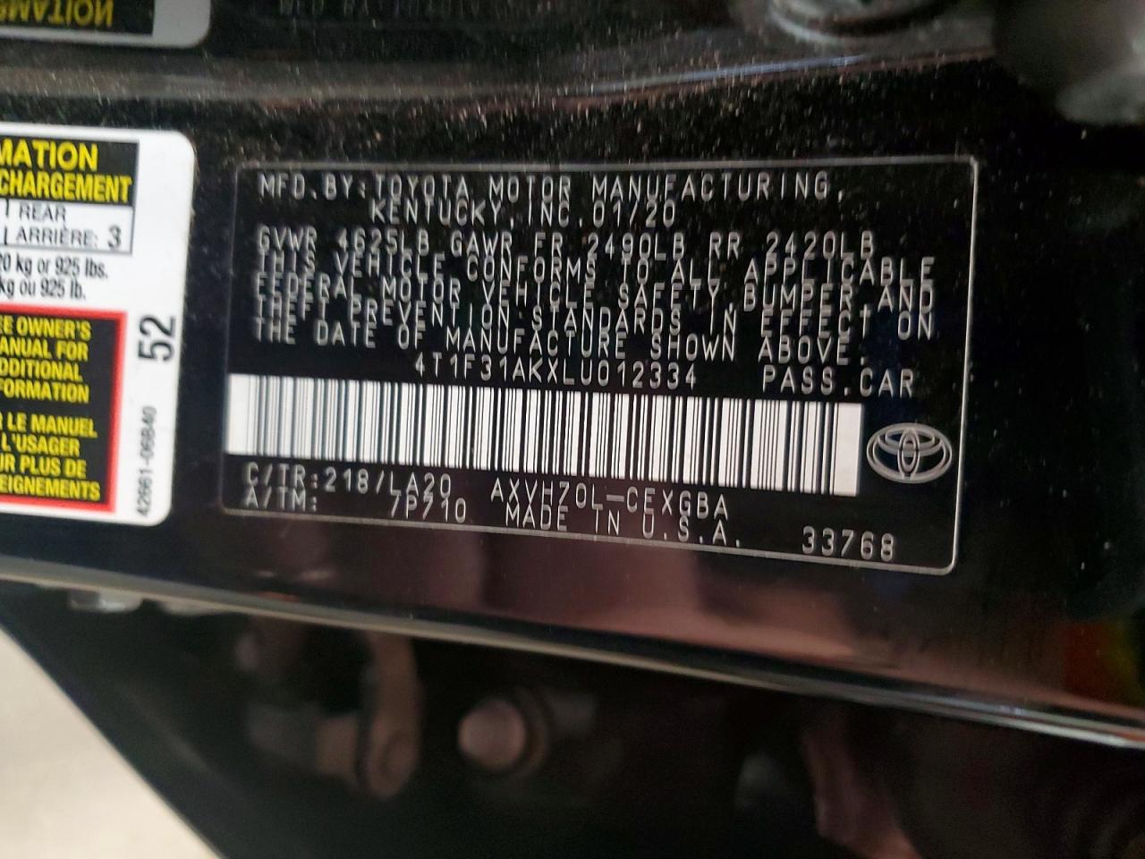 Toyota Camry Xle