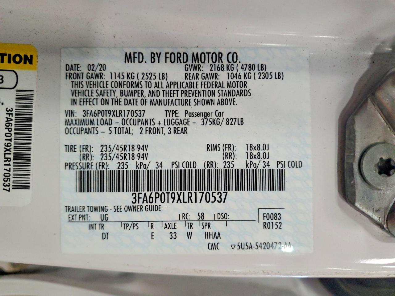 Ford Fusion Se