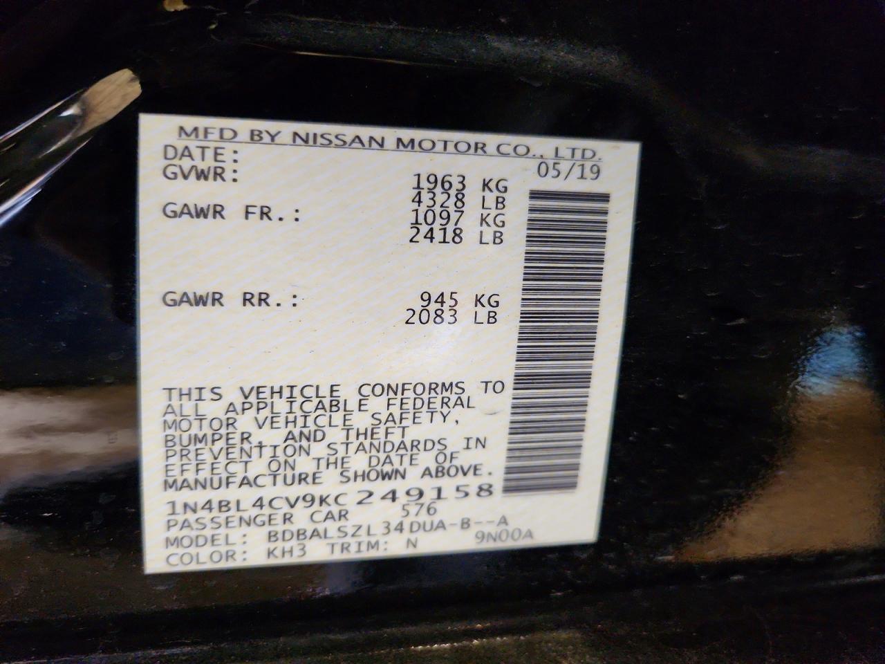 Nissan Altima 2.5 Sr