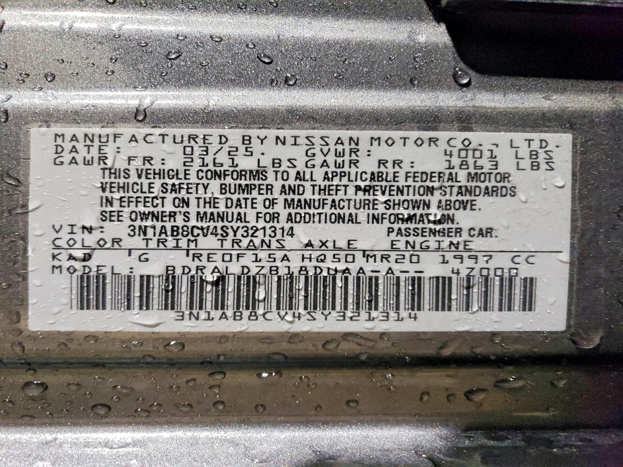Nissan Sentra Sv