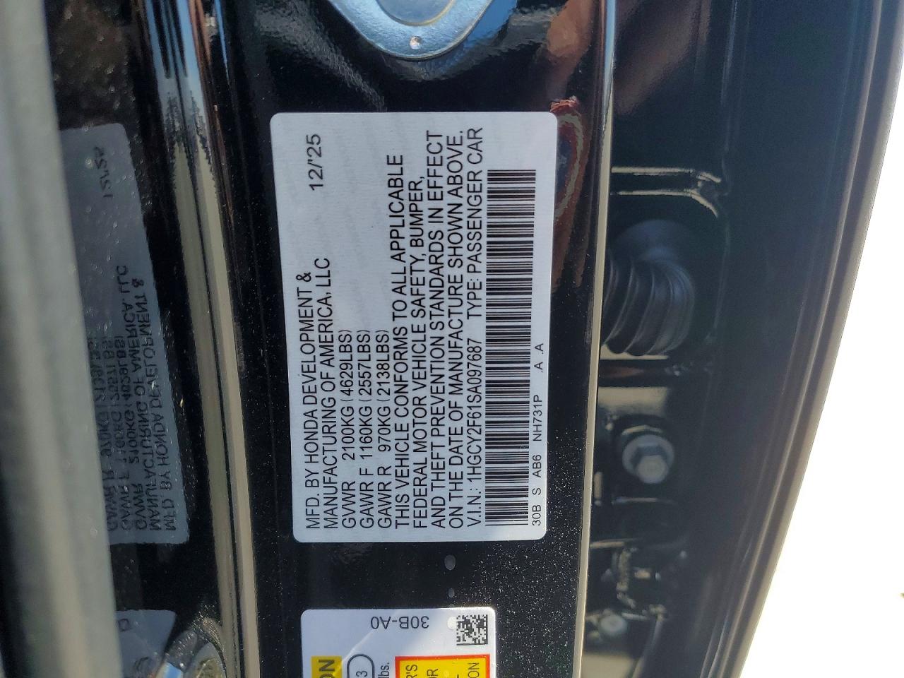 Honda Accord Hybrid Exl