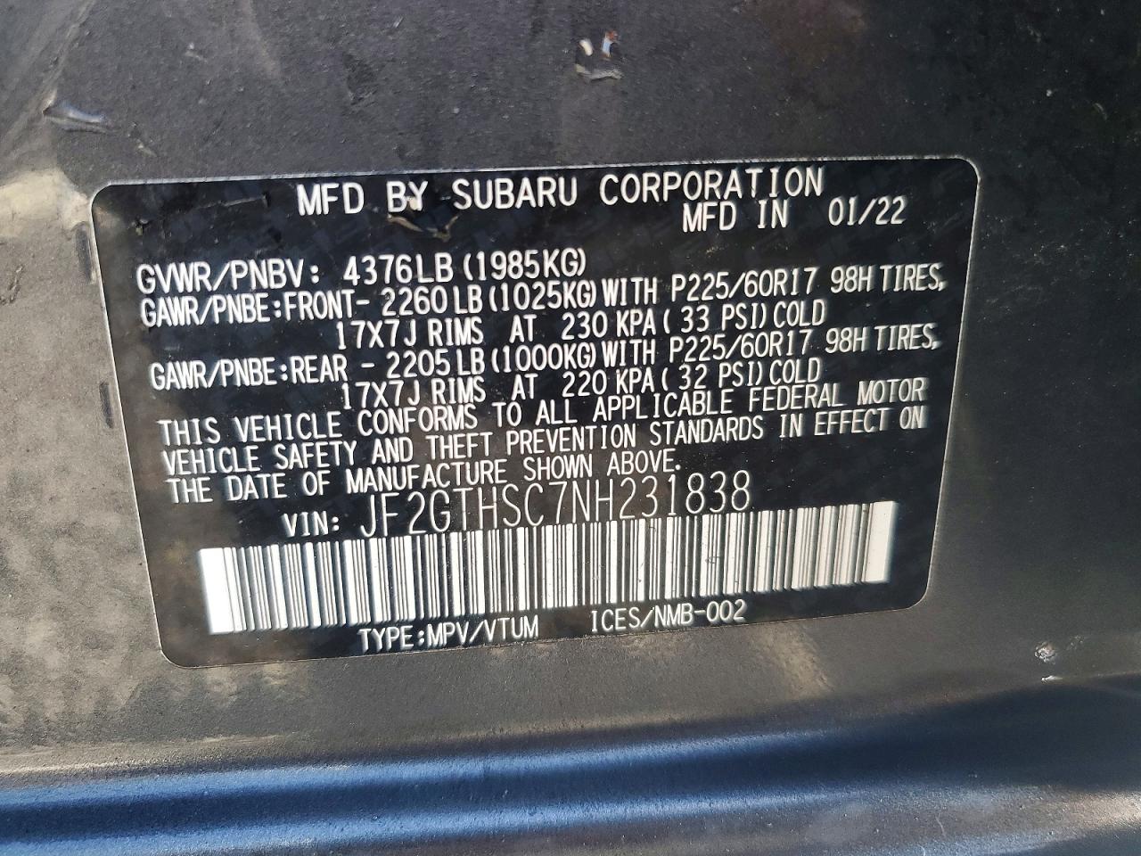 Subaru Crosstrek Sport