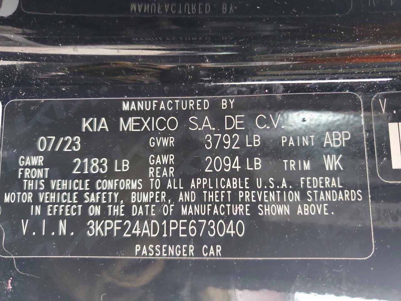 Kia Forte Lxs