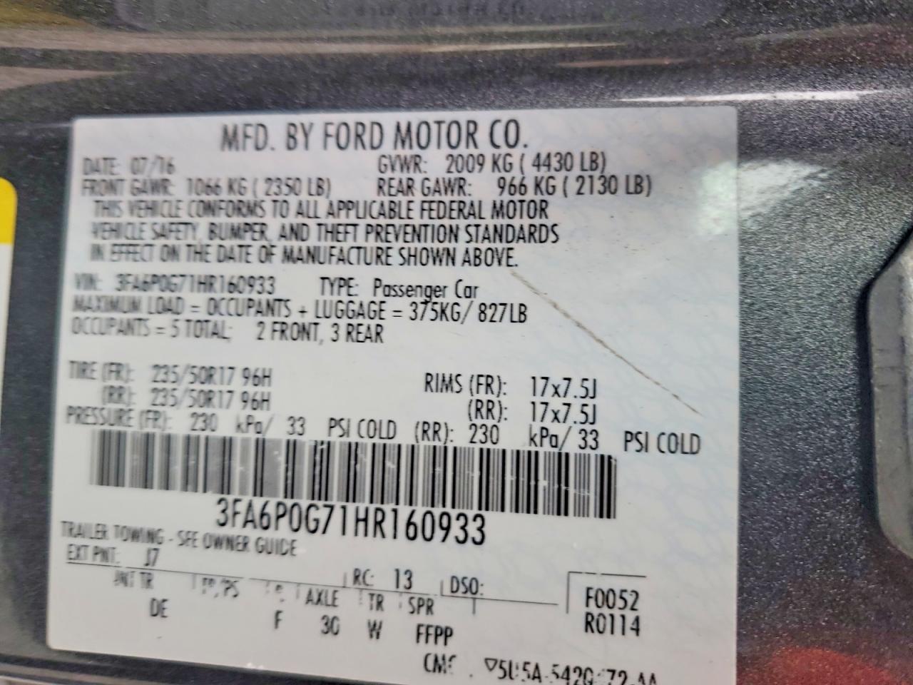 Ford Fusion S