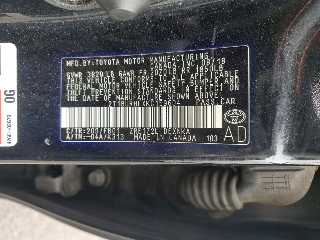 Toyota Corolla Le