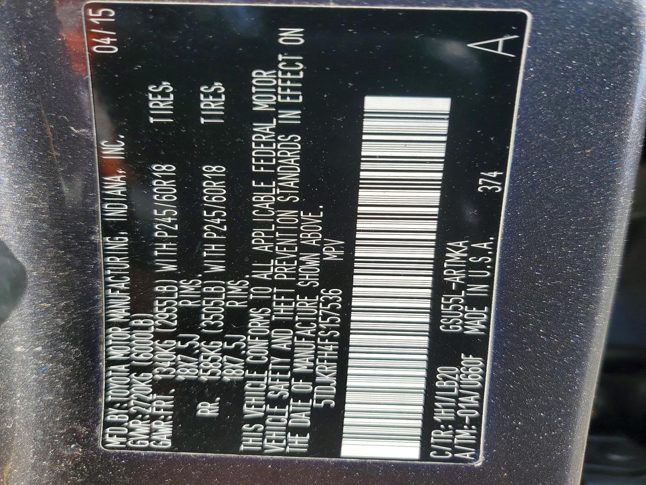 Toyota Highlander Xle