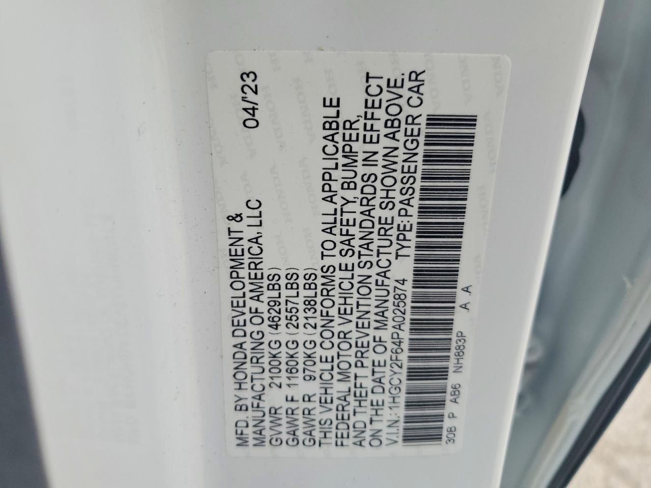 Honda Accord Hybrid Exl