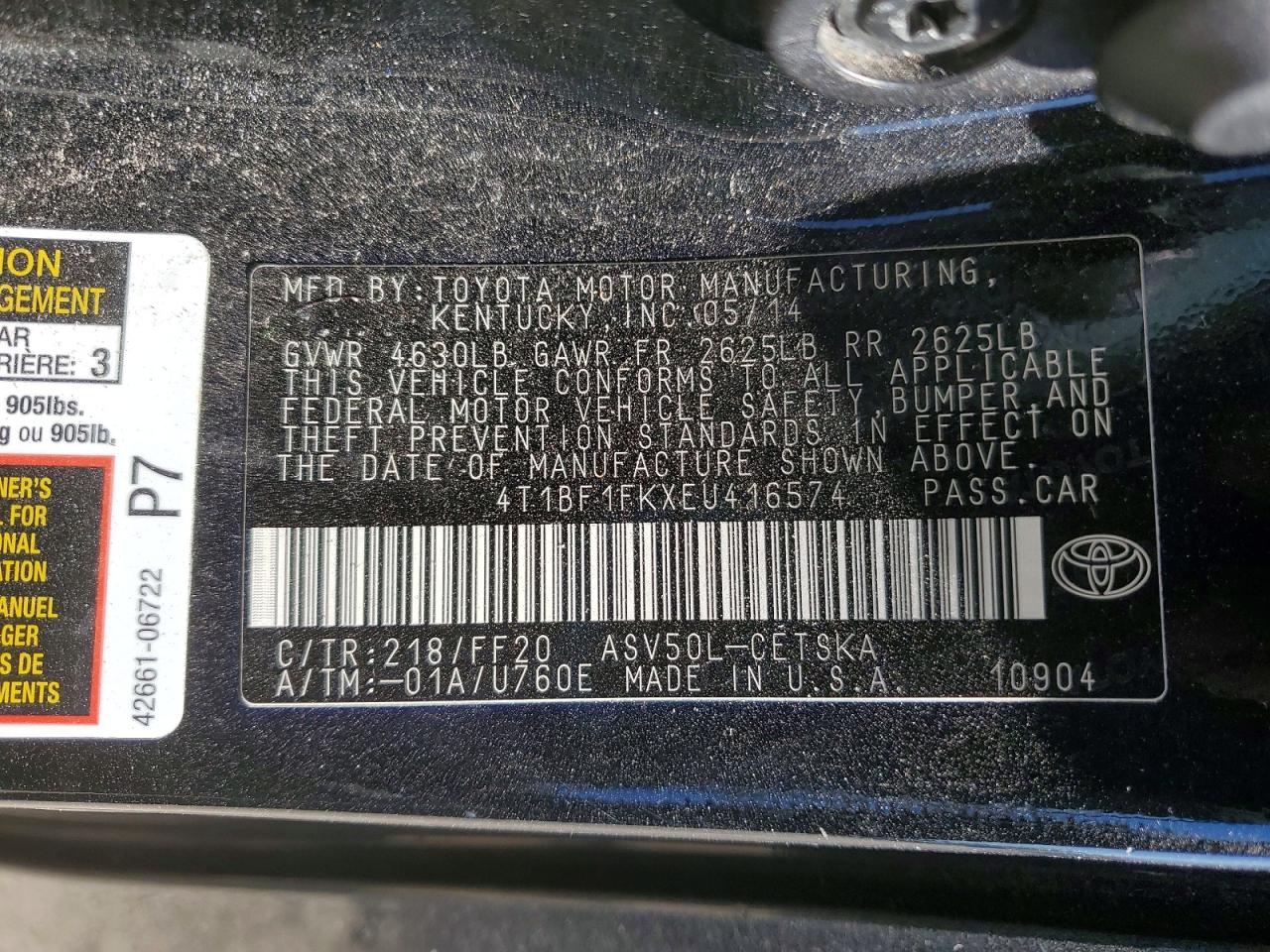Toyota Camry Se