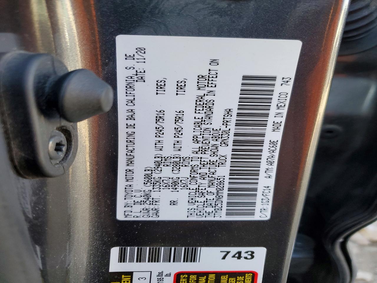 Toyota Tacoma Sr5 V6