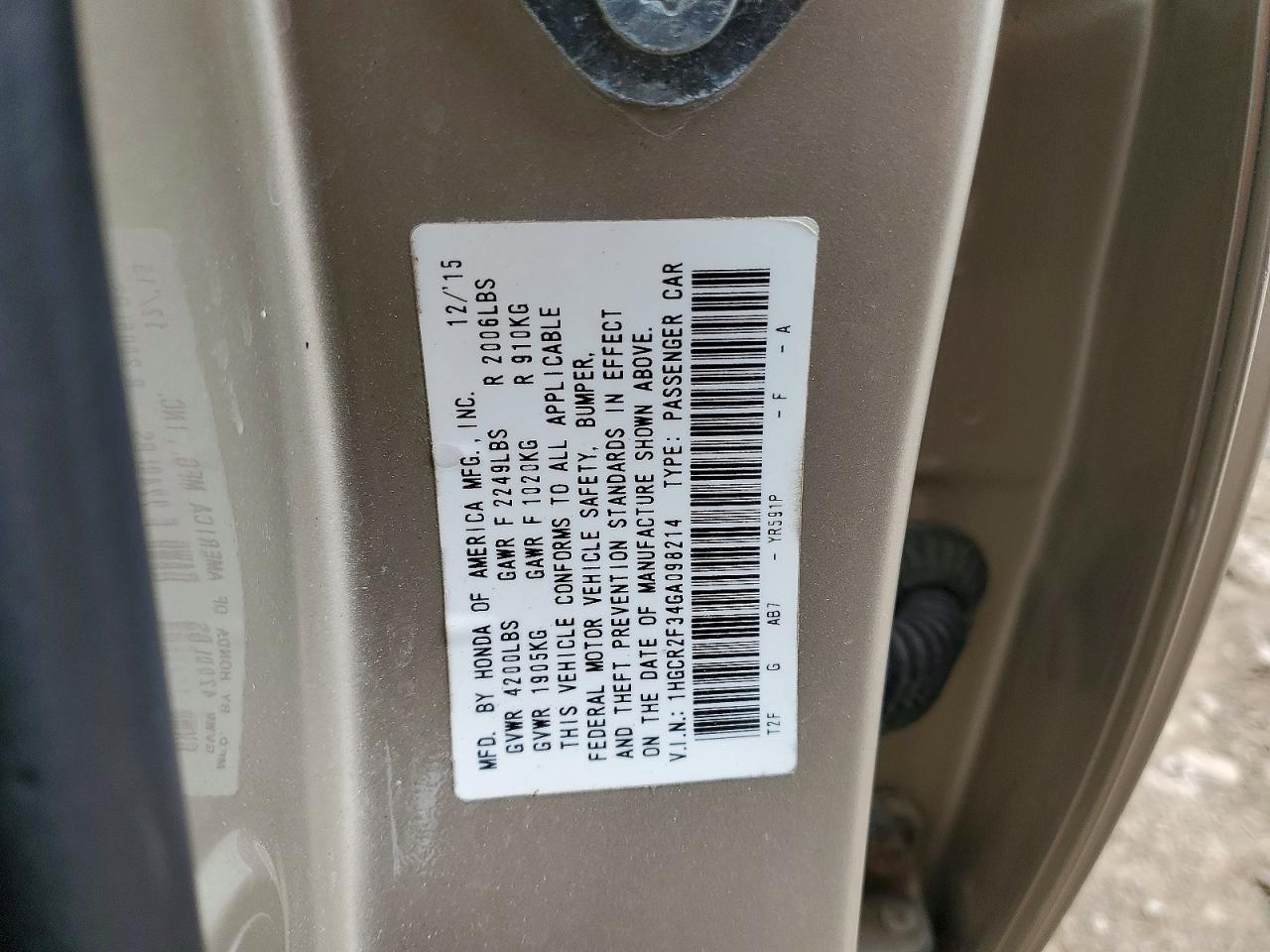 Honda Accord Lx