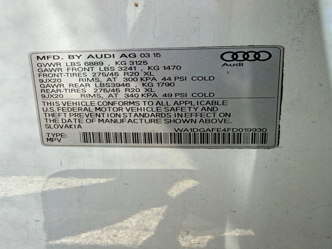 Audi Q7 S Line Prestige